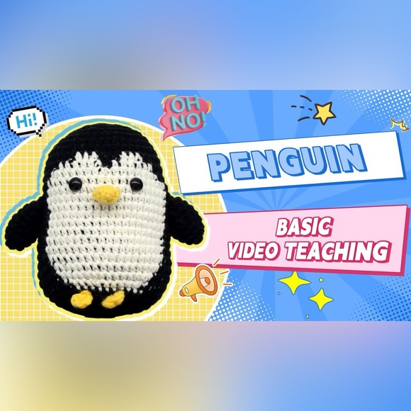 🖤 PENGUIN CROCHET KIT 🖤 - Picture 2 of 3